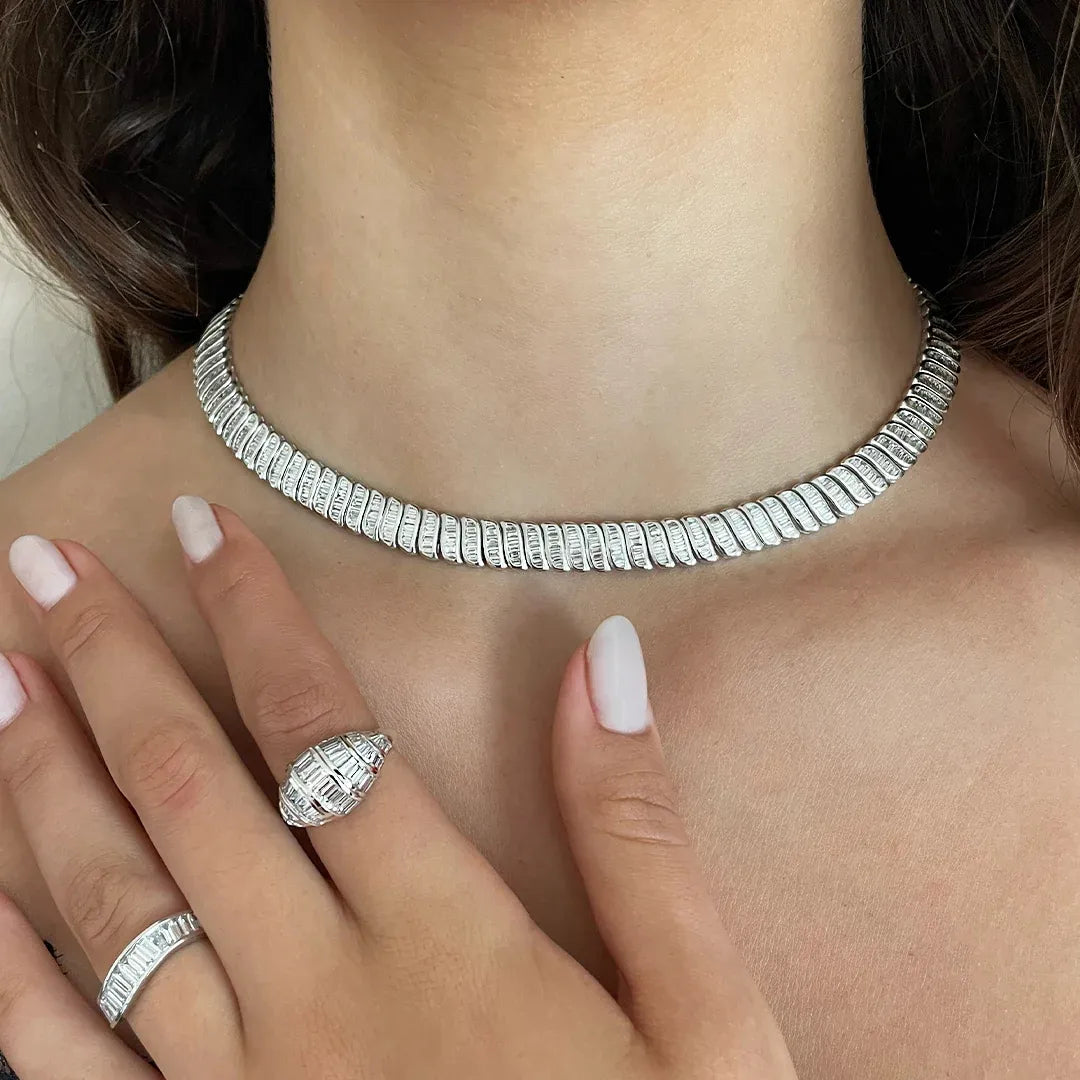Engaged Silver Choker