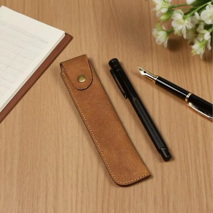 Leather pencil case